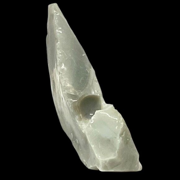 Farmhouse Gray Art Glass Cullet Glowing Uranium Manganese Slag Glass #5GX20 - Picture 5 of 7